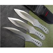 Lot de 3 Couteaux de Lancer Gen-X Throwing AUS-6 Etui Nylon Gill Hibben GH5029 - Livraison Gratuite