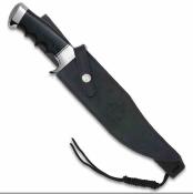 GH5037 Couteau Hibben Legionnaire Bowie | Lame Acier 7Cr17MoV | Manche Pakkawood Black & Housse Cuir - Livraison Gratuite