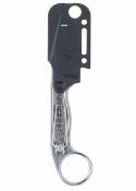 KA7600 — Couteau KA-BAR Elishewitz Pocket Tool Wrench Lame Acier 425 Drop Point Grise Fabriqué aux USA Étui Celcon - Livraison Gratuite
