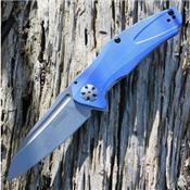 Couteau Kershaw Natrix A/O Lame Acier 8Cr13MoV Manche Blue G-10 Framelock Clip KS7007BLU - Free Shipping