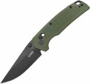 KUB464C Kubey Geri | Couteau Lame Acier 14C28N Satin | Manche G10 Green | Crossbar Lock | Livraison Gratuite