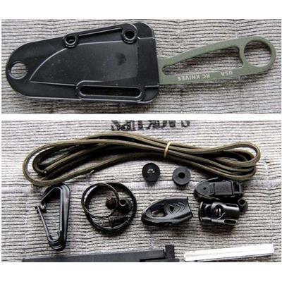 COUTEAU RAT CUTLERY / ESEE SURVIE AVEC KIT - RCIODK Rat Cutlery Izula OD Green Survival Kit USA - LIVRAISON GRATUITE