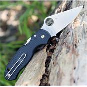 Couteau Spyderco Para 3 Plain Acier CTS BD1N Made USA SC223PBK - Livraison Gratuite