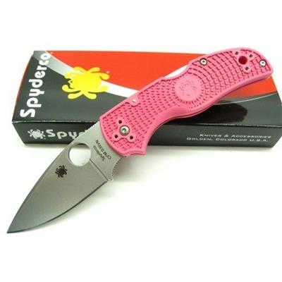 Couteau Spyderco Native 5 Pink Heals Acier S35VN Manche FRN Made USA SC41PPN5 - Free SHipping