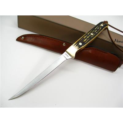 Couteau Schrade Uncle Henry Fillet Acier 7Cr17 Manche Delrin Etui Cuir SCH168UH - Free SHipping
