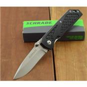 Couteau de Poche EDC Schrade Lame Acier 8Cr13MoV Manche Aluminium SCH215 - Free SHipping