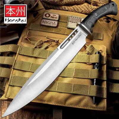 UC3394 Couteau United Cutlery Honshu Boshin Toothpick Acier 7Cr13 Etui Cuir - Livraison Gratuite