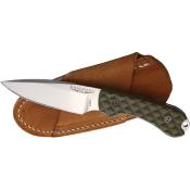 BRAD3FE002HP Couteau Bradford Guardian 3 HP Lame Acier AEB-L Manche G10 Vert OD Étui Cuir Made USA - Livraison Gratuite