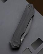 BTKG59E Couteau Bestech Ivy Linerlock | Lame Acier 14C28N Black Stonewash (HRC 58-60) | Manche Plaquettes Black G10 | Linerlock | Livraison Gratuite