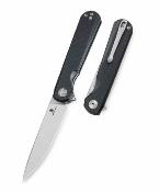 BTKMK13A Couteau Bestechman Flick Linerlock Drop Point Acier D2 Manche G10 Black Ball Bearing - Livraison Gratuite