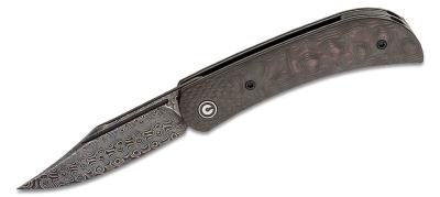 C19010CDS3 Couteau Civivi Appalachian Drifter II Damas Manche FCarbone IKBS - Livraison Gratuite