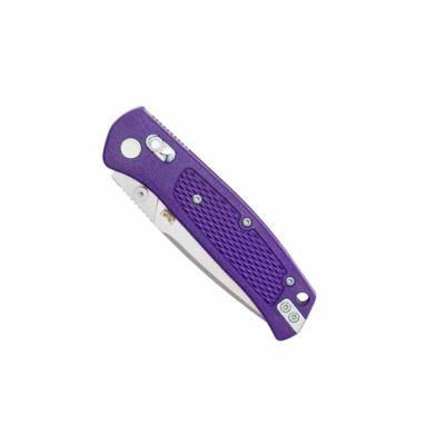 CBTSCTGRPRB CobraTec EDC Scout | Lame Drop Point Acier VG-10 | Manche Grivory Purple | Crossbar Lock - Livraison Gratuite