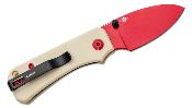 CIVC19068S7 Couteau CIVIVI Baby Banter Red/Ivory Lame Nitro-V IKBS - Livraison Gratuite
