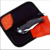 CMB02B CMB Made Knives Prowler – Couteau pliant Frame Lock Lame Acier M390 Satin Manche Carbon Fiber & Titanium - Livraison Gratuite