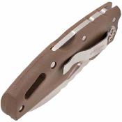 CS20LTFZ Couteau Cold Steel Tuff Lite Tri-Ad Lock | Lame Acier AUS-8A Satin | Manche Griv-Ex Flat Dark Earth - Livraison Gratuite