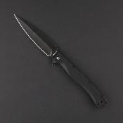 DGRVDFBKBW Couteau Daggerr Vendetta Lame Dagger Acier 8Cr13MoV Manche FRN Noir Liner Lock - Livraison Gratuite