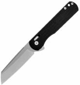 DTK4253B Couteau Dreamtech | Lame Sheepsfoot Acier D2 Bead Blast | Manche Black G10 Axis Lock - Livraison Gratuite