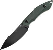 G007A1 Couteau Tenable Luccio Green Lame Harpoon Acier Sandvik 14C28N Etui Kydex - Livraison Gratuite