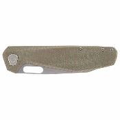 G1068145 Gerber Slimsada – Couteau Pliant Lame Acier D2 Drop Point Stonewash, Manche Micarta Olive, Frame Lock – Livraison Gratuite