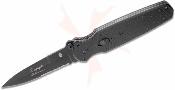 Gerber Covert G1966 – Couteau Pliant Spring Assisted Lame Acier Inox 7Cr17MoV 9,5 Cm Spear Point Noire Dentée, Manche G-10 Noir, Clip Poche – Livraison Gratuite