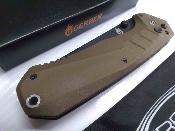 G3571 Gerber Haul - Couteau Pliant Ouverture Assistée Lame Clip Point Acier 5Cr15MoV Manche Nylon Renforcé Coyote Brown Plunge Lock - Livraison Gratuite