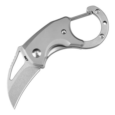 J1964TI Couteau Pliant CJRB Anansi Lame Acier AR-RPM9 Manche Titane Gris Linerlock - Livraison Gratuite