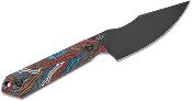KI1040S6 Kizer Mini Harpoon – Couteau Fixe EDC | Lame Drop Point CPM-3V | Manche G10 Multicolore | Étui Kydex - Livraison Gratuite