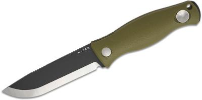 KI1100A2 Couteau Kizer Polaris Drop Point Lame Acier 1095 Manche G10 Green Housse Kydex - Livraison Gratuite
