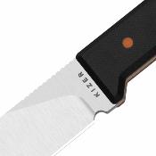 KI1133A3 Couteau Kizer Abrams | Lame Acier 14C28N Satin Spey Point | Manche Plaquettes G10 Black | Housse kydex | Livraison Gratuite