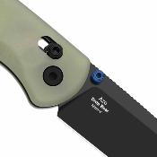 KIV3619A21 Couteau Kizer Drop Bear | Lame Acier Nitro-V Black PVD Drop Point | Manche Plaquettes GID G10 Green | Clutch Lock | Livraison Gratuite