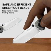 KIV3693A3 Kizer Madrac – Couteau Lame Acier Nitro-V Reverse Tanto Manche Norplex Black Clutch Lock Thumb Stud Clip – Livraison Gratuite