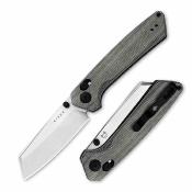 KIV3693A3 Kizer Madrac – Couteau Lame Acier Nitro-V Reverse Tanto Manche Norplex Black Clutch Lock Thumb Stud Clip – Livraison Gratuite