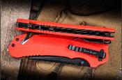 KS8650ST Kershaw Barricade | Couteau Pliant Assisté | Lame Clip Point Acier 8Cr13MoV | Manche GFN Orange | Brise-Vitre & Coupe-Sangle - Livraison Gratuite