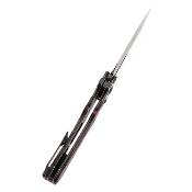 KT1099V4 Couteau Kansept Quasar Lame Drop Point Acier 154CM Manche G-Mascus Rouge & Noir Sécurité Crossbar Lock - Livraison Gratuite