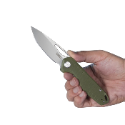 KUB324D Kubey Doris Green G10 Handle Stonewash D2 Blade IKBS Linerlock Clip - Livraison Gratuite