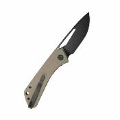 KUB331U Kubey Thalia – Couteau pliant Liner Lock Lame Acier 14C28N Blackwash Manche Tan G10 Bearing - Livraison Gratuite