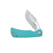 KUB397B Couteau Kubey Gurkha Drop Point Lame Acier 14C28N Manche G10 Blue Liner Lock - Livraison Gratuite