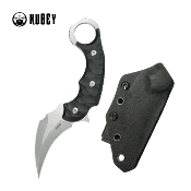 KUB448A Couteau Kubey Velociraptor Lame Pikal Karambit Acier 14C28N Manche G10 Noir Housse Kydex - Livraison Gratuite
