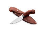 LSTWL1ST Couteau LionSteel Willy Santos Wood Lame Acier M390 Etui Cuir Made Italy - Livraison Gratuite