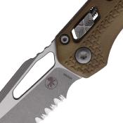 MCT210T12APPMDE — Couteau Microtech MSI Ram-Lok Acier M390MK Apocalyptic Sheepsfoot Serr Terre Sombre Tri-Grip USA Livraison Gratuite