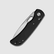 MGR621ABK Miguron Moyarl – Couteau pliant Crossbar Lock Lame Acier 14C28N Stonewash Manche Black PVD Titanium - Livraison Gratuite