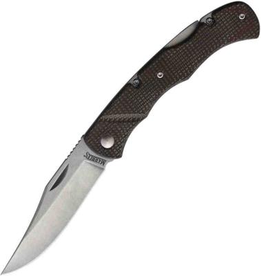 MR585 Couteau Marbles Brown Micarta Lame Acier 440 Etui Nylon - Livraison Gratuite