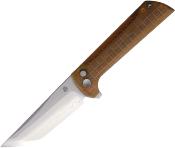 NMB2405PEI — Couteau North Mountain Blade Chop 2 Button Lock Lame Acier SLD-Magic San Mai Tanto Manche PEI Ambré Livraison Gratuite