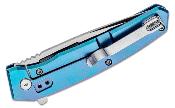 ON9800 Couteau Ontario Ti-22 Tanto Ultrablue Manche Titane Lame Acier AUS-8 - Livraison Gratuite