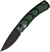PKCP14GT Couteau Automatique Piranha Paradox Green Lame Acier 154CM Made USA - Livraison Gratuite