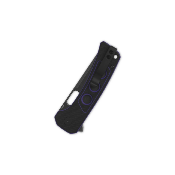 QS156B2 Couteau QSP Unicorn Black Purple Lame Acier 14C28N BLK IKBS Button Lock - Livraison Gratuite