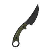 QS166B2 Couteau QSP Viper Clip Point Lame Acier 10Cr15MoV Blk Manche G10 Od Green Housse Kydex - Livraison Gratuite