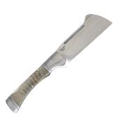 RR2589 Rough Ryder Big Horn – Couteau Pliant Lockback | Lame Cleaver Inox Satinée | Manche Corne de Bélier - Livraison Gratuite