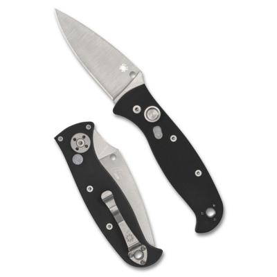 SC165GP2 Couteau Pliant Spyderco Autonomy 2 Automatic Lame Acier LC200N Manche G10 Noir Button Lock USA - Livraison Gratuite