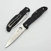 SC259PBK SPYDERCO Charisma Couteau Lame Acier CTS-BD1N Satin Manche FRN Black Lockback USA - Livraison Gratuite